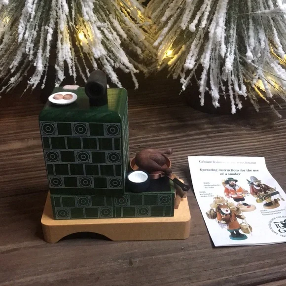 Williams Sonoma Richard Glaesser Smoke Stove with Santa Claus Incense Burner - Picture 8 of 17